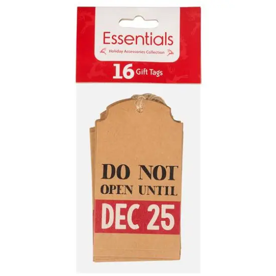 JAM Paper Do Not Open Holiday Gift Tags, 16ct. {4}