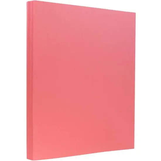 JAM Paper 8.5" x 11" Vellum Bristol Cardstock, 50ct. Cherry {1}