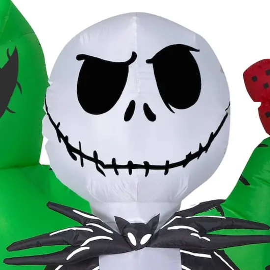 6.5ft. Airblown® Inflatable Halloween Jack Skellington with Oogie Boogie {4}