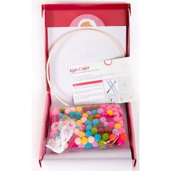 Kids Crafts Discover Like Maria Bead Stair Pom Pom Mobile Craft Kit {5}