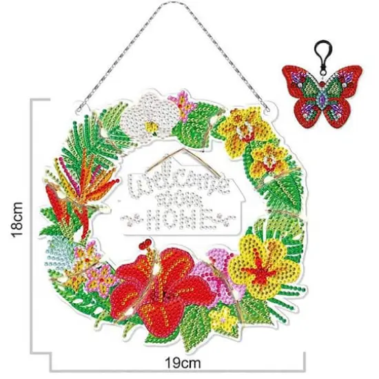 Sparkly Selections Welcome Home Wreath Diamond Painting {1}