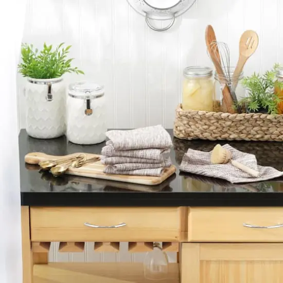 DII&reg; Recycled Cotton Dishcloth Set Leather Brown {5}