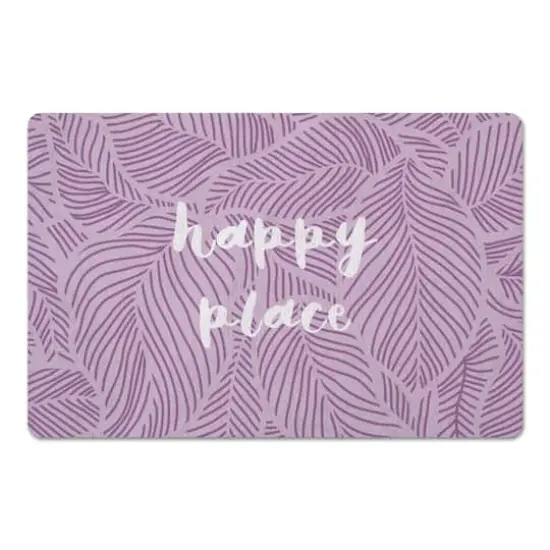 Happy Place Fronds 27" x 18" Floor Mat {1}