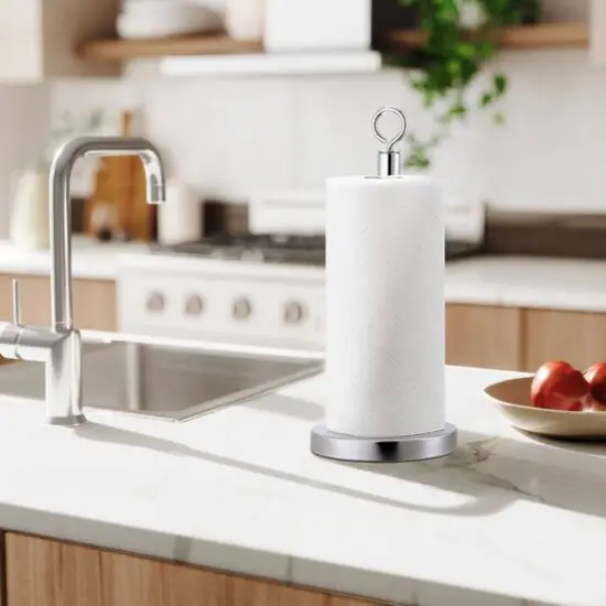 SunnyPoint Chrome Paper Towel Holder with Stainless Base {3}