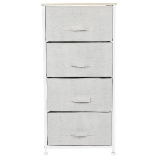 Simplify Beige 4 Drawer Storage Chest {3}