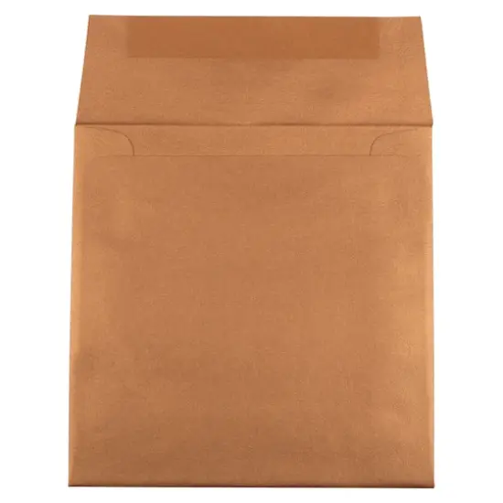 JAM Paper 6" Metallic Square Invitation Envelopes, 25ct. Copper Stardream {4}