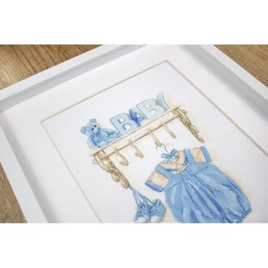 Luca-s Baby Boy Birth Counted Cross Stitch Kit {9}