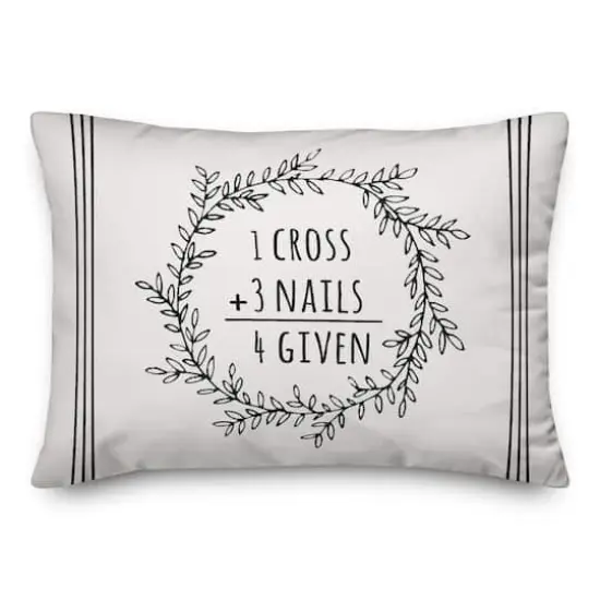 Easter Math Wreath Pillow 4 14" x 20" Throw Pillow {3}