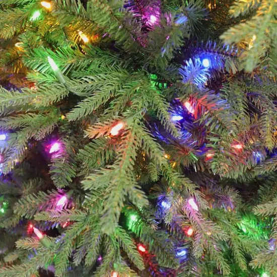 7.5ft. Pre-Lit Galveston Fir Artificial Christmas Tree, Color-Select LED Lights {4}