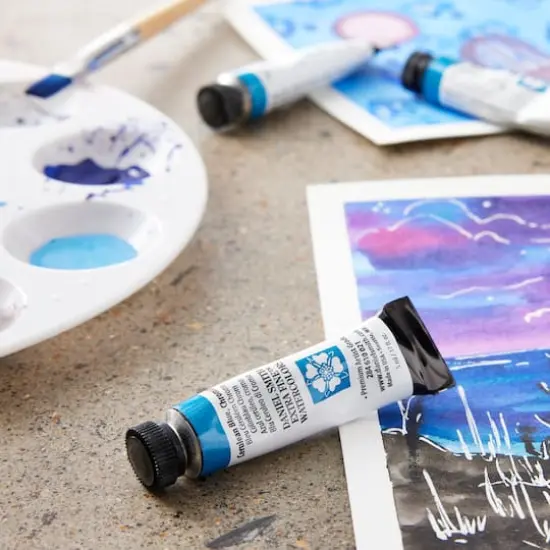 Daniel Smith Extra Fine™ Watercolor, 5mL Cerulean Blue Chromium {4}
