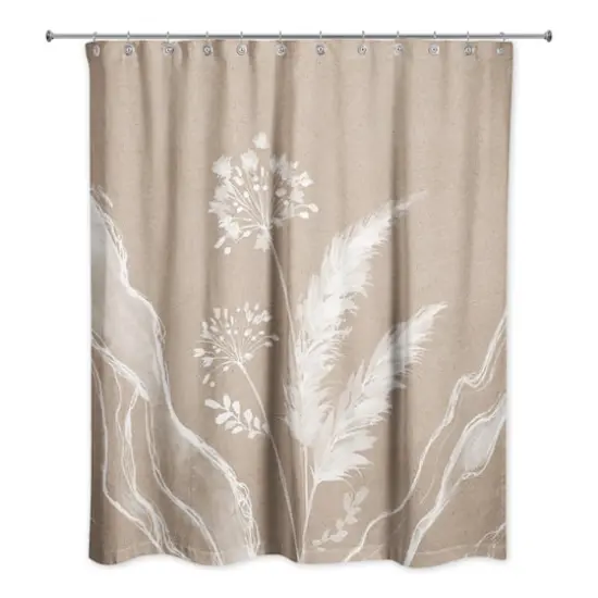Boho Botanicals 71" x 74" Shower Curtain {3}