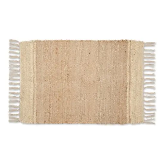 DII&reg; Off White With Natural Jute Stripes Hand-Loomed Rug, 2ft. x 3ft. {1}