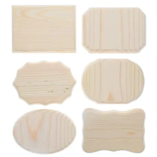 Good Wood by Leisure Arts 5" x 7" Mixed Wood Plaques, 36ct. {1}