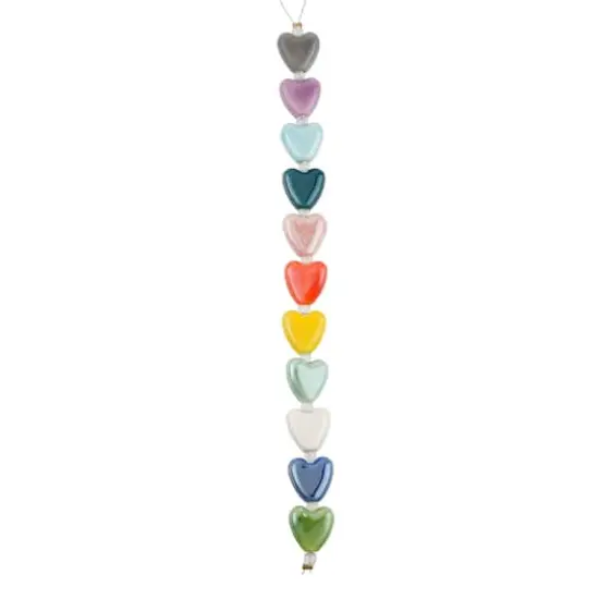Multicolor Ceramic Heart Beads, 14mm by Bead Landing&trade; {4}