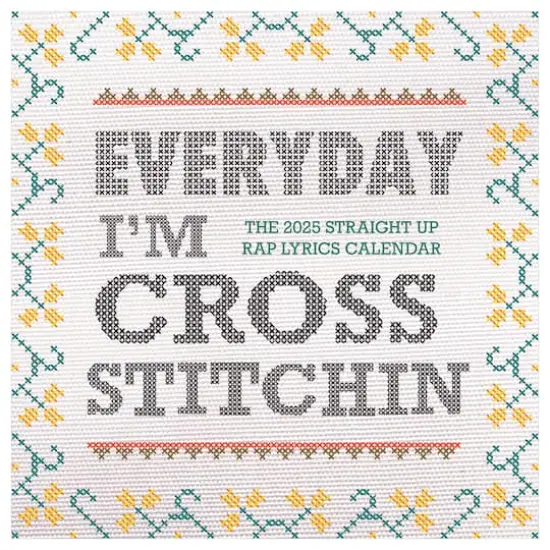 TF Publishing 2025 Cross Stitch Lyrics Wall Calendar {1}