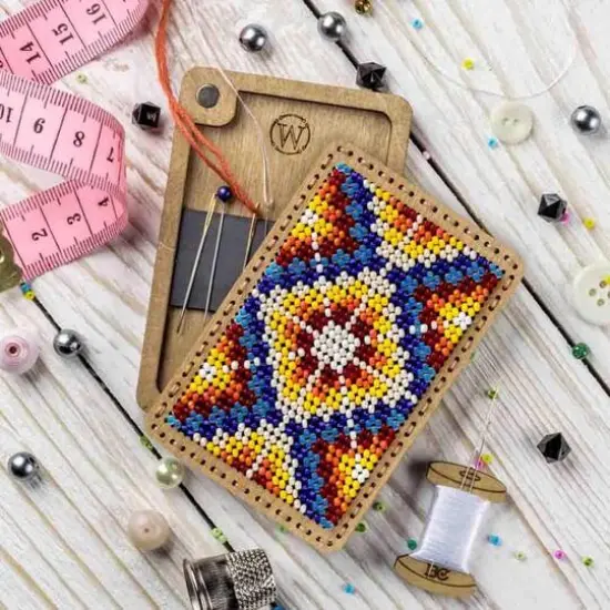 Wonderland Crafts Multicolor Bead Embroidery Needle Box Kit {3}