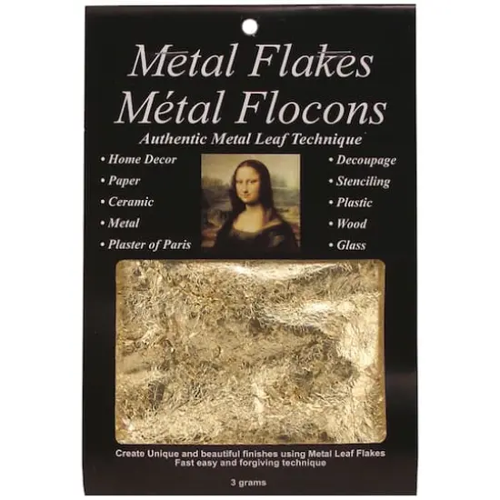 Mona Lisa&trade; Gold Metal Leaf Flakes {1}