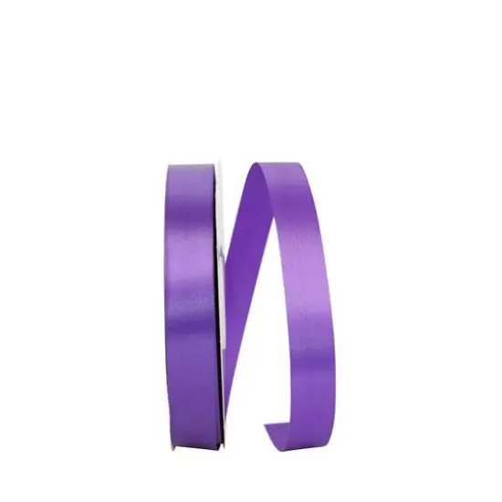 JAM Paper 7/8" x 100yd. Single Face Satin Allure Ribbon Regal Purple {1}