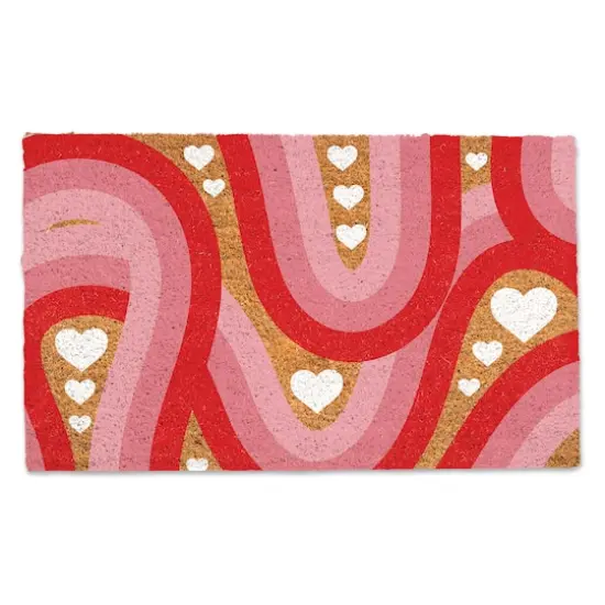 Swirly Heart Pattern Doormat {1}