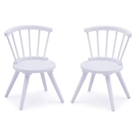 Delta Children Windsor Table & 2 Chairs Set Bianca White {6}