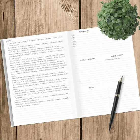 TF Publishing Large Emerald Green Undated Monthly Planner {5}