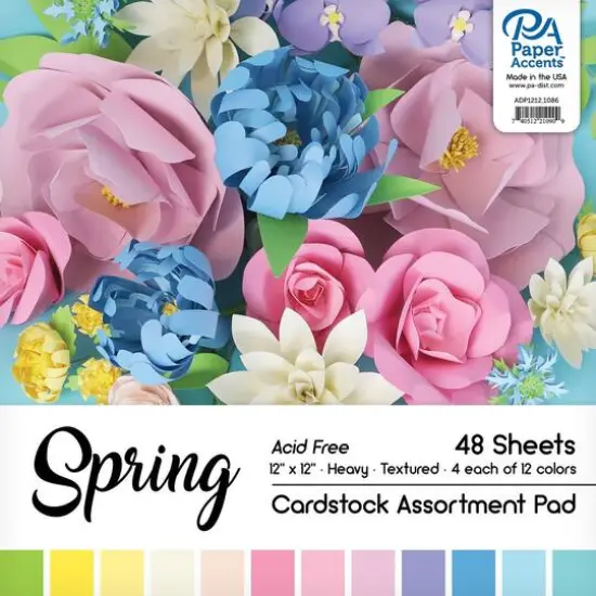 PA Paper™ Accents Spring Heavyweight 12" x 12" Cardstock Paper, 48 Sheets {1}