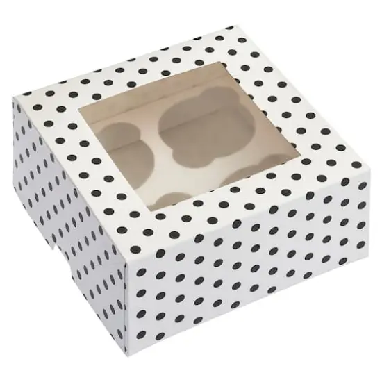Black & White Polka Dot Cupcake Boxes by Celebrate It&reg; {5}