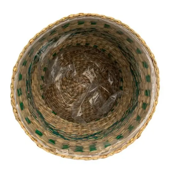 Hello Honey&reg; Green & Natural Verdant Seagrass Basket Set  {5}