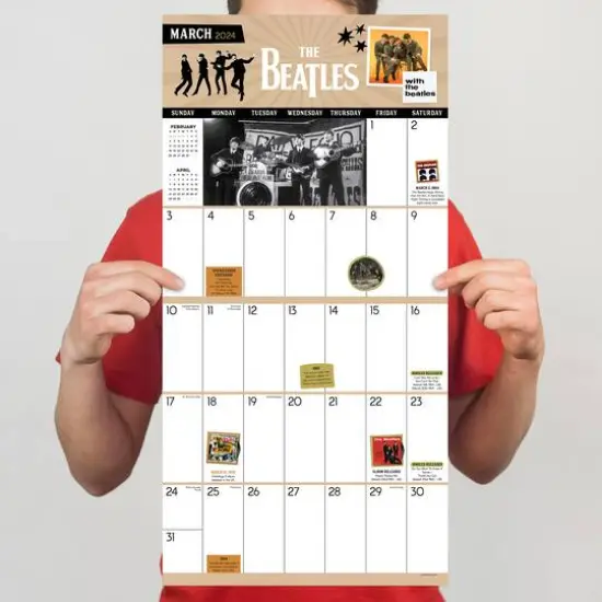 TF Publishing 2024 The Beatles: A Day in the Life Wall Calendar {6}