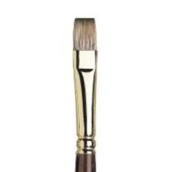 Winsor & Newton&reg; Monarch Synthetic Long Handle Flat Brush {1}