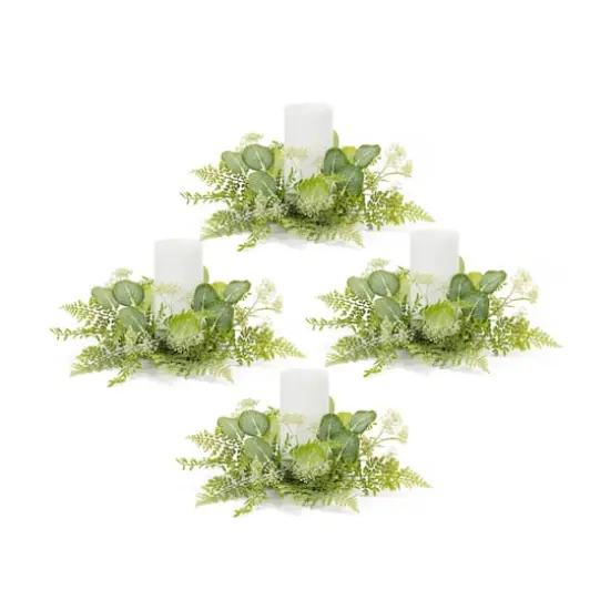 Foliage Candle Rings, 4ct. {1}