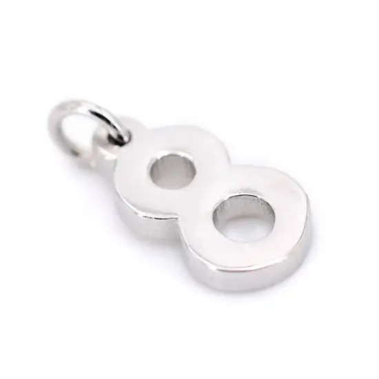 Sterling Silver Number Charm by Bead Landing&trade; 8 {7}