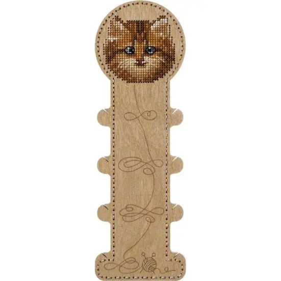 Wonderland Crafts Cat Embroidery Blank Wood Organizer {4}