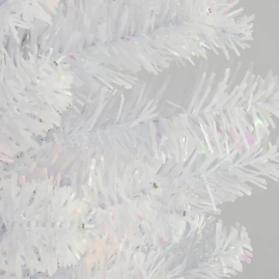  3ft. Unlit White Iridescent Artificial Christmas Tree {4}