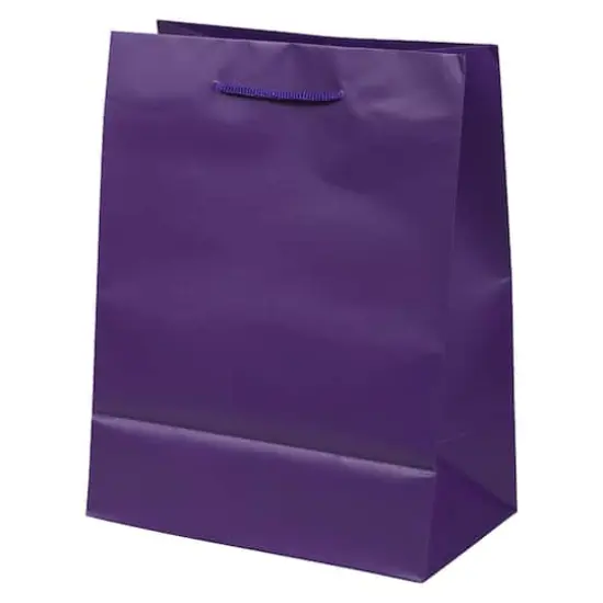 JAM Paper Medium Gift Bags with Rope Handles, 3ct. Purple Matte {4}