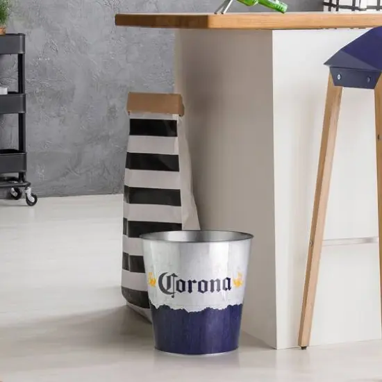 American Art D&eacute;cor&trade; 11" Corona Decorative Metal Trash Can {3}