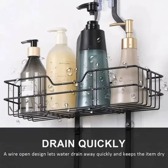 Over Head Shower Caddy Basket with Hook {4}