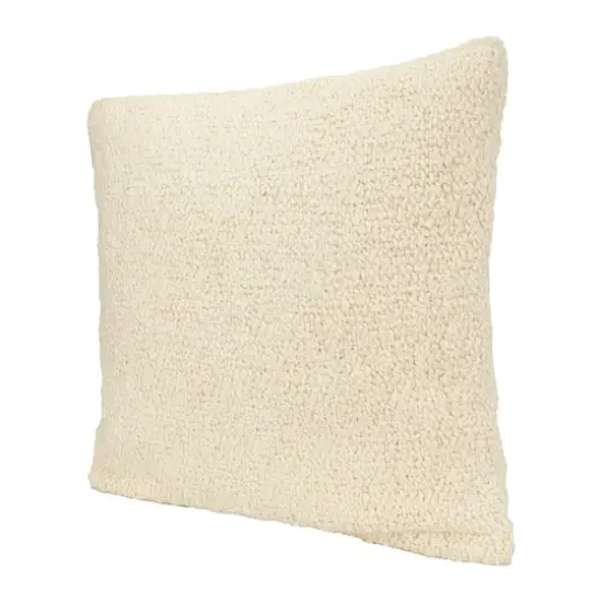 Hello Honey&reg; Cream Woven Cotton Boucl&eacute; Pillow {4}
