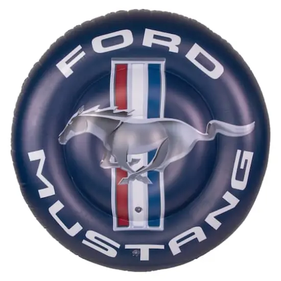 46" Ford&reg; Mustang Inflatable Round Pool Float {1}