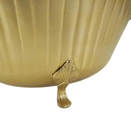 Gold Metal Planter Set {4}