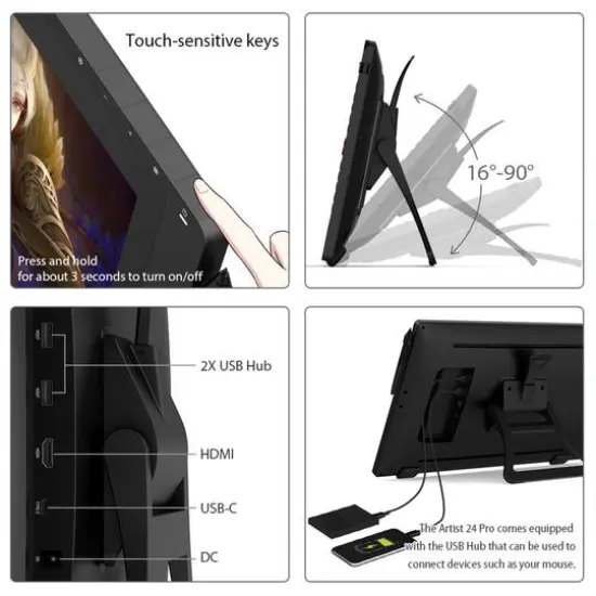 XPPen Artist 24 Pro Drawing Tablet {8}