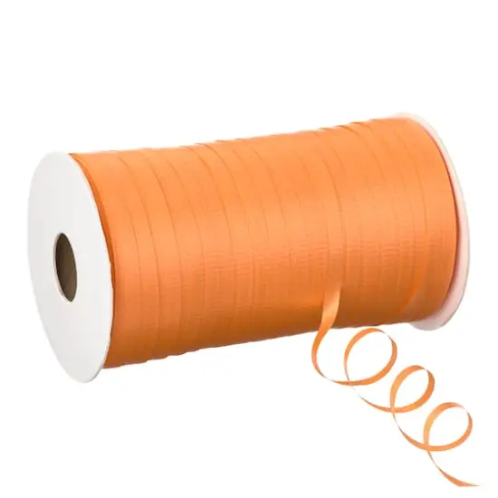 500yd. Textured Curling Ribbon by Celebrate It&trade; Orange {1}