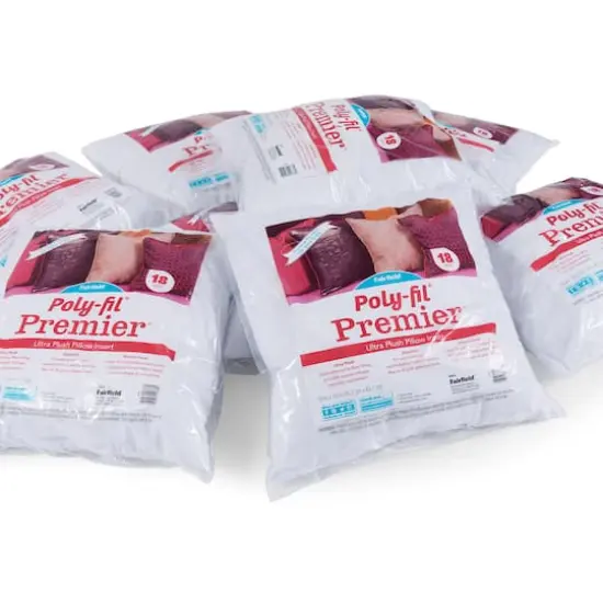 Poly-Fil&reg; Premier&trade; 8ct. Pillow Insert, 18'' x 18'' {4}