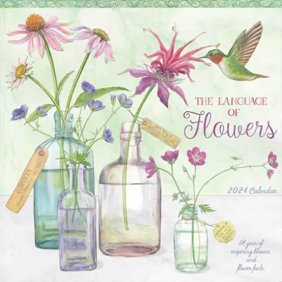TF Publishing 2024 The Language of Flowers Wall Calendar {1}