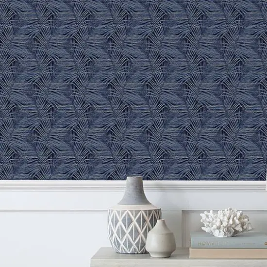 Tommy Bahama&reg; Shadow Palms Peel & Stick Wallpaper Indigo {5}