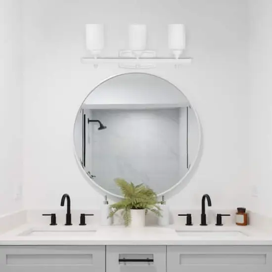 Lalia Home Essentix 23" 3-Light Vanity Fixture White {3}