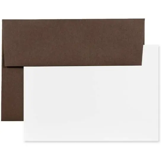 JAM Paper A6 Blank Greeting Cards & Envelopes Set, 100ct. Violet {2}