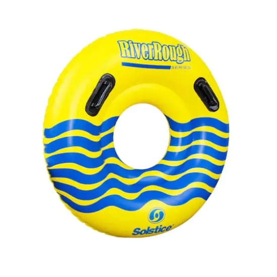 48" River Rough Inflatable Swimming Pool Ring Tube with Handles {1}