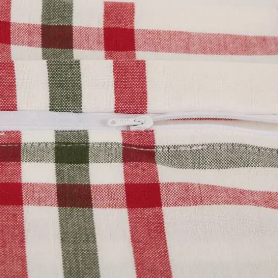 DII&reg; Farmhouse Christmas Plaid Pillow Cover Set {12}