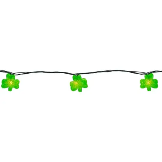 10ct. Irish Shamrock St Patrick's Day String Lights {4}